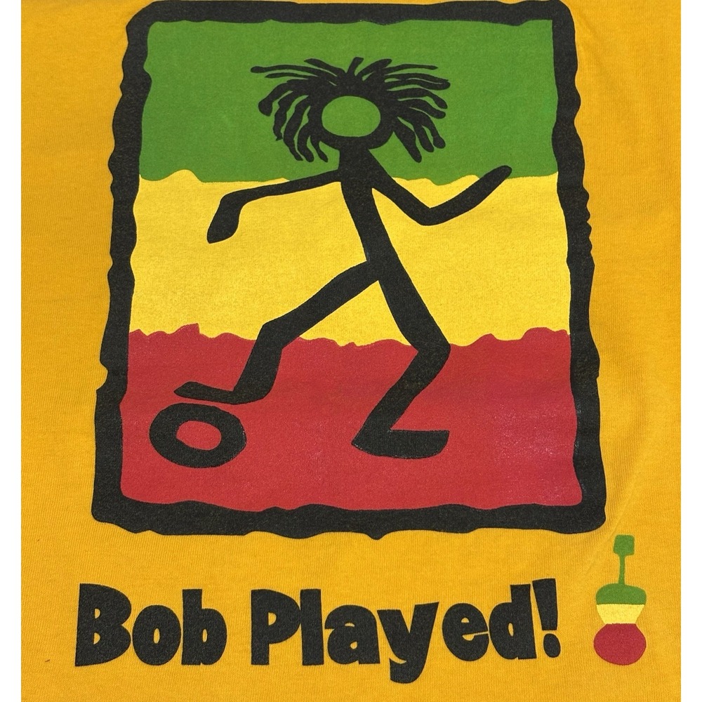 Bob Marley Vintage Shirt Soccer Chili Pepper Futbol Men's XL Jamaican LEE Sports